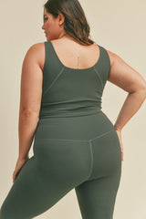 Aligned Performance Cropped Tank Top with Removable Bra Pads