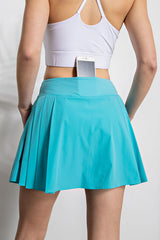 Stretch Woven and Butter Soft Active Skort with Side Pleats