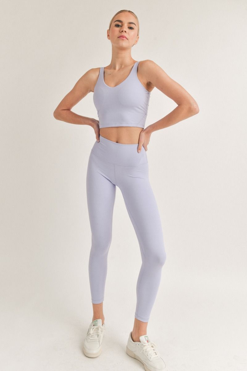 Aligned Performance Cropped Tank Top with Removable Bra Pads