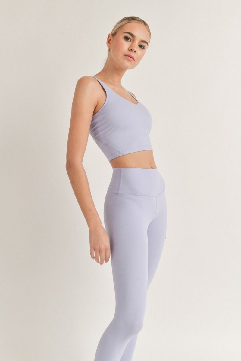 Aligned Performance Cropped Tank Top with Removable Bra Pads