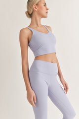 Aligned Performance Cropped Tank Top with Removable Bra Pads