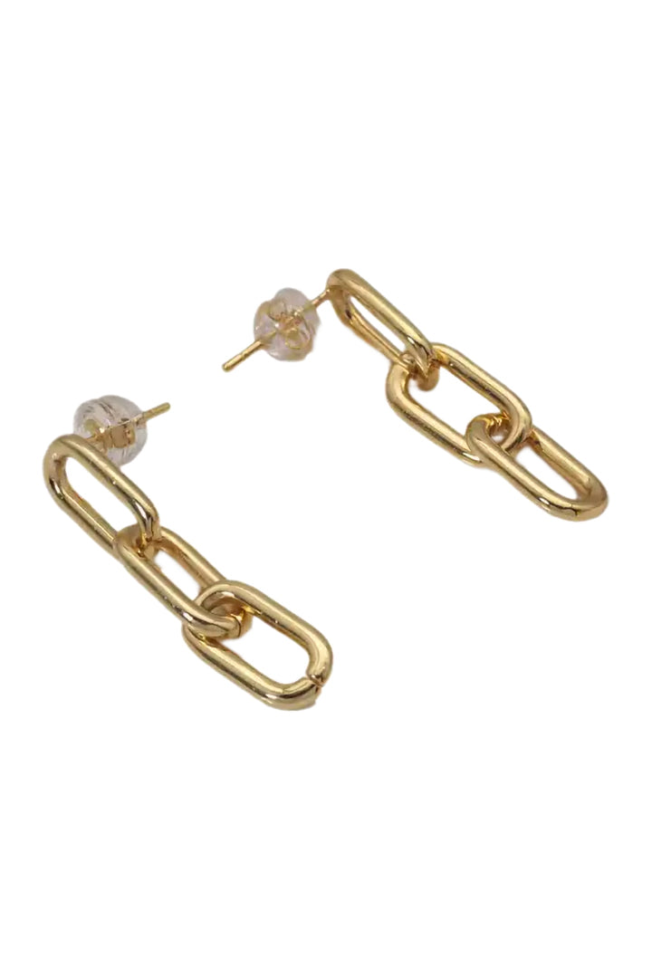 Gold Chain Link Earrings