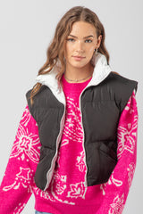 Soft Puffer Zip-up Vest