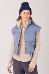 Soft Puffer Zip-up Vest