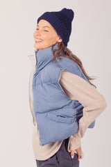 Soft Puffer Zip-up Vest