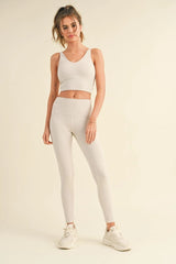 Aligned Performance Cropped Tank Top with Removable Bra Pads