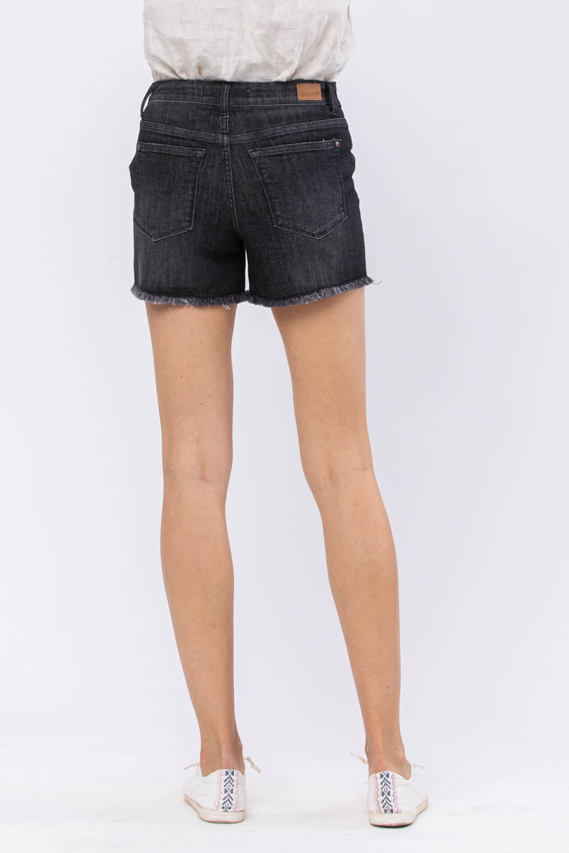 Mid-Rise Maternity Cut Off Shorts