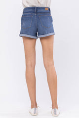 Mid-Rise Maternity Cut Off Shorts