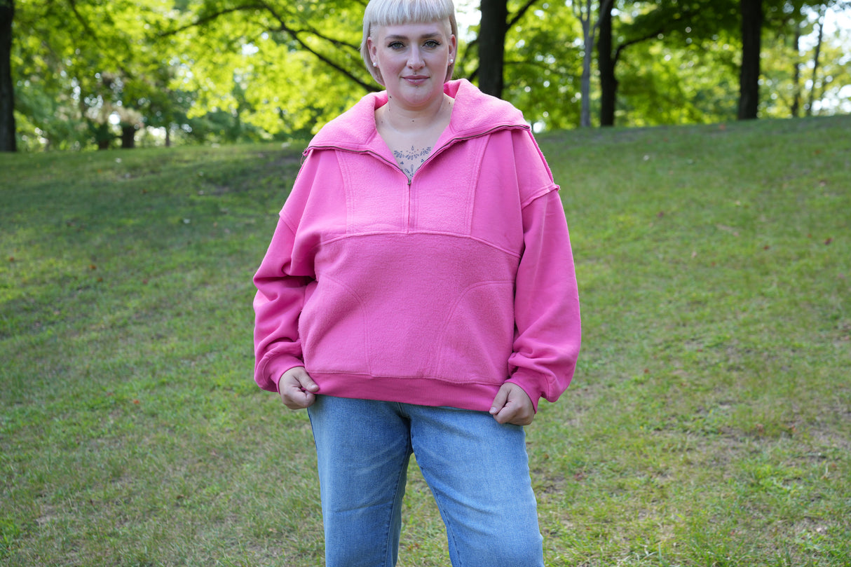 Quarter Zip Super Soft Sweatshirt