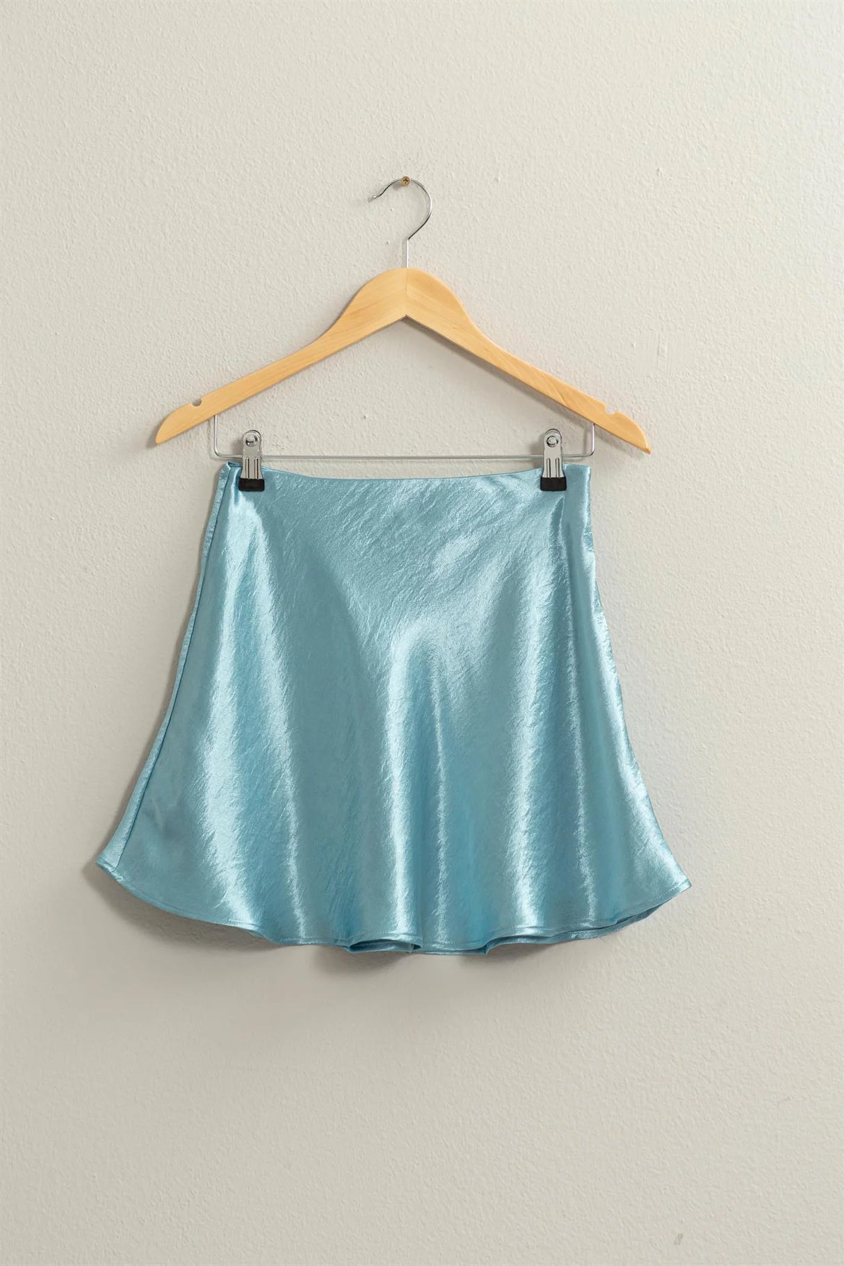 Skater Satin Mini Skirt