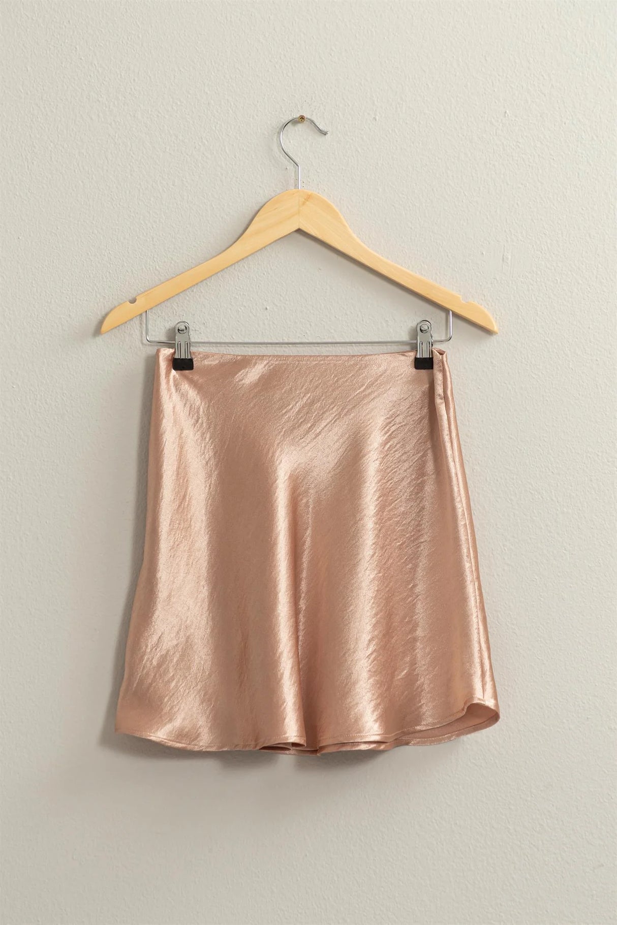 Skater Satin Mini Skirt