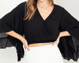 Forever Us Surplice Crop Top