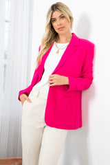 Fully Lined Cotton Blazer