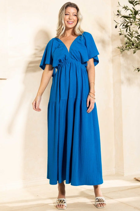 Flowy Effortless Tiered Maxi Dress