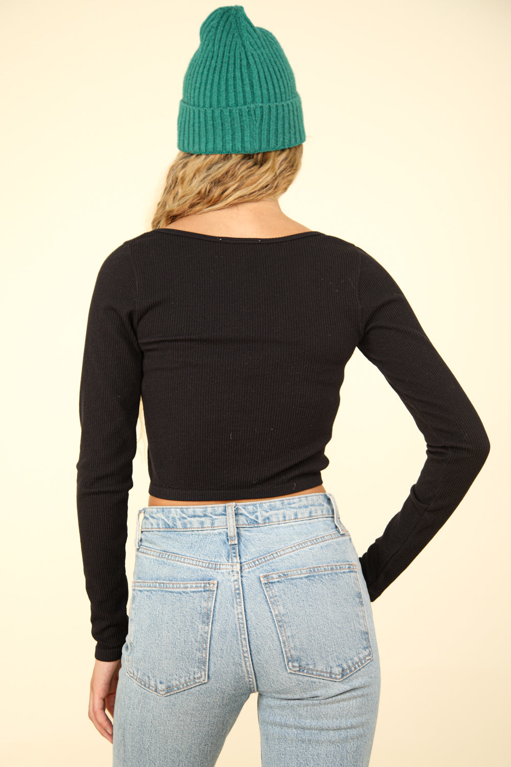 Easy Comfy Casual Fitted Crop Knit Top