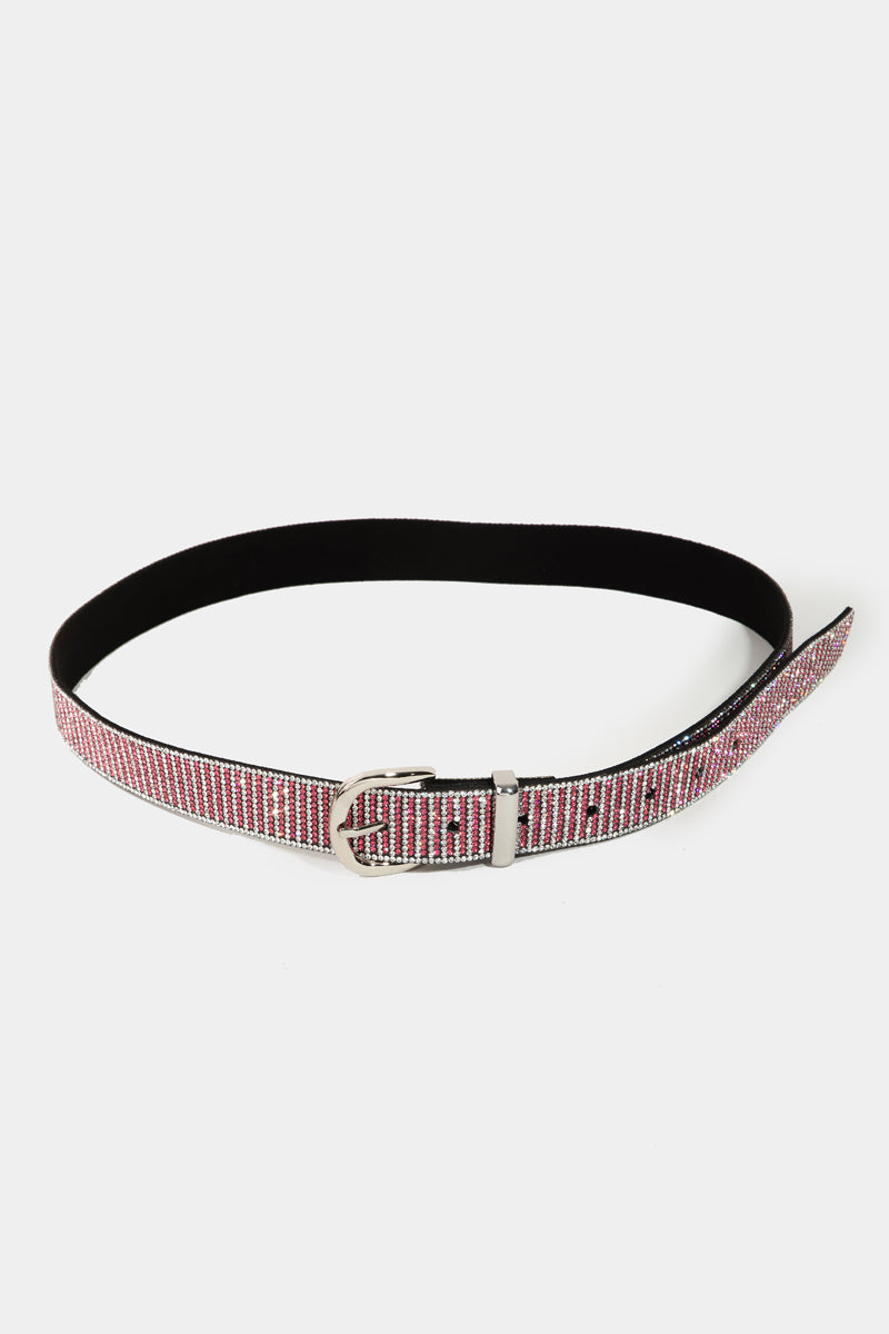 Vibrant Rhinestone Pave Belt