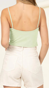 Over There Cropped Cami Top