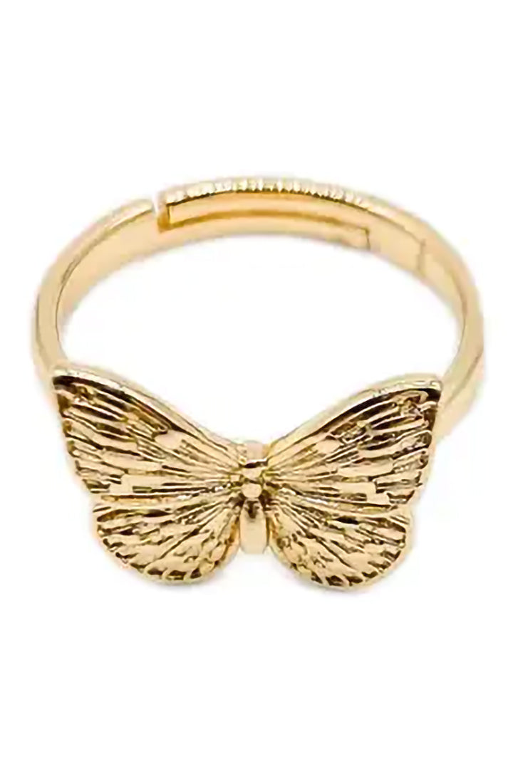 Golden Butterfly Ring