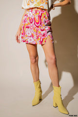 Groovy A-Line Mini Skirt