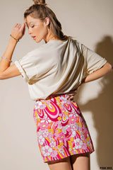 Groovy A-Line Mini Skirt