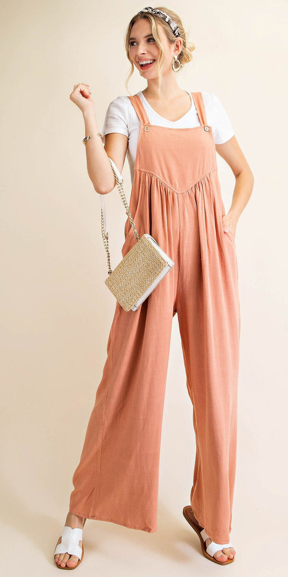 Overall Rayon Crepe Jumpsuit