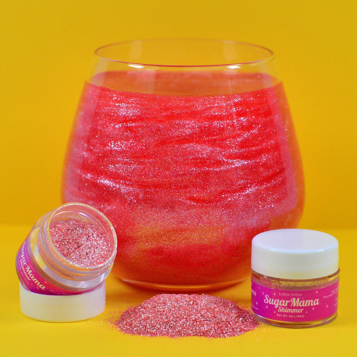 Cha Cha Red Shimmer Edible Glitter