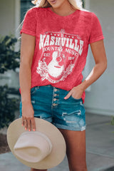 Nashville Music City Graphic Mineral Washed Tee