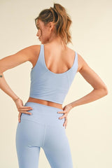 Aligned Performance Cropped Tank Top with Removable Bra Pads