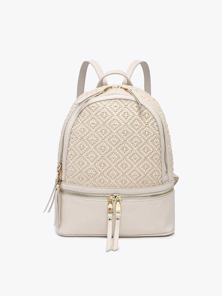 Zahava Woven Diamond Backpack