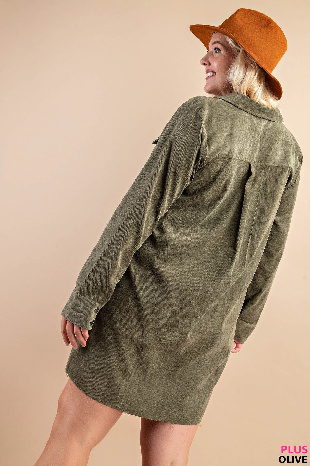 Corduroy Shirt Dress