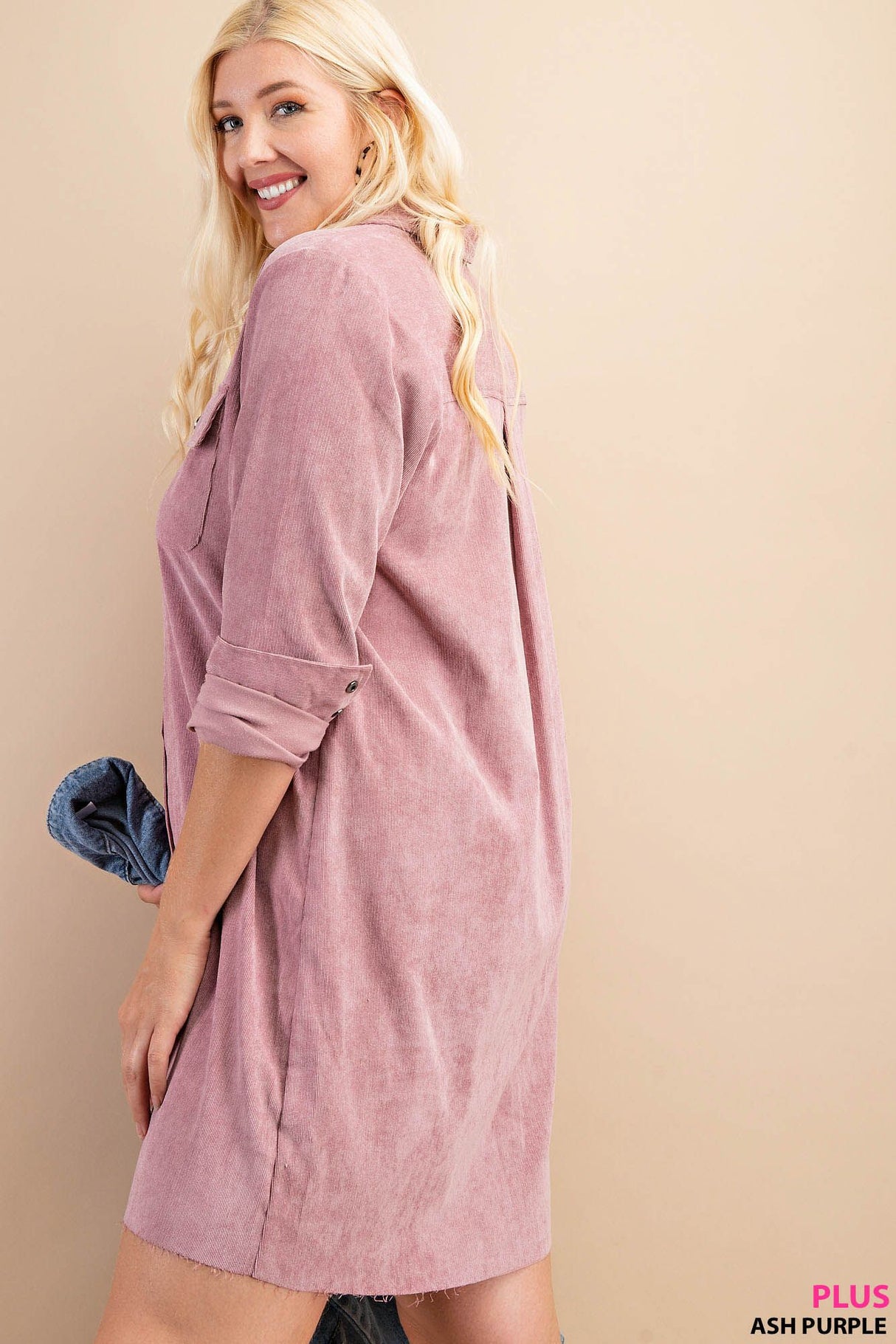 Corduroy Shirt Dress