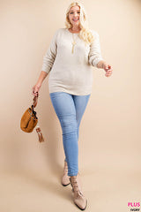 Round Neck Soft Feel Long Sweater