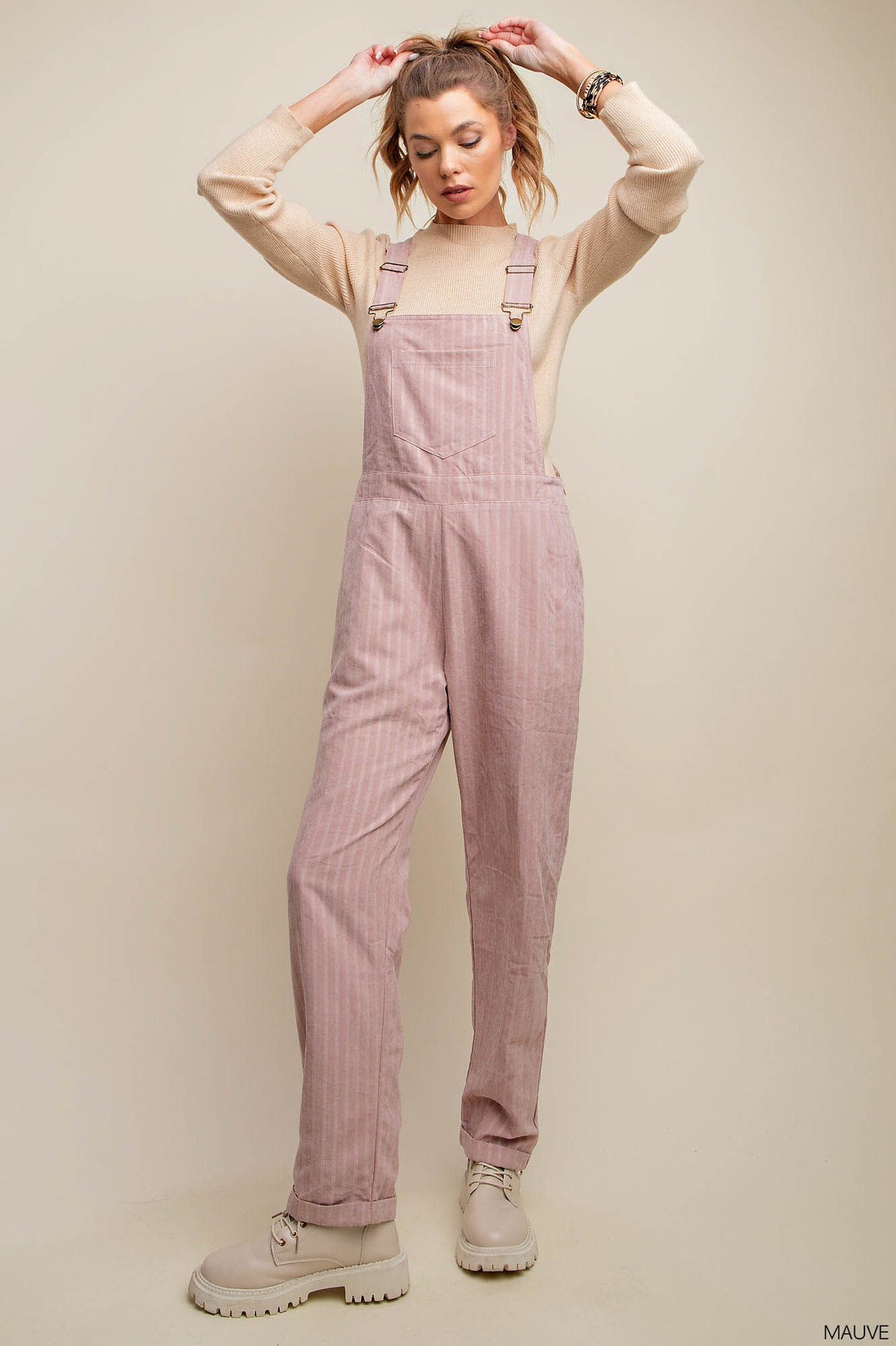 Special Texture Fabric Jumpsuit