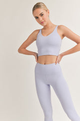 Aligned Performance Cropped Tank Top with Removable Bra Pads