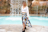 Overlap High-Low Skirts