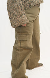 Heather Pocket Cargo Jeans