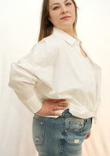 Trendy Turns Long-Sleeve Button-Front Shirt