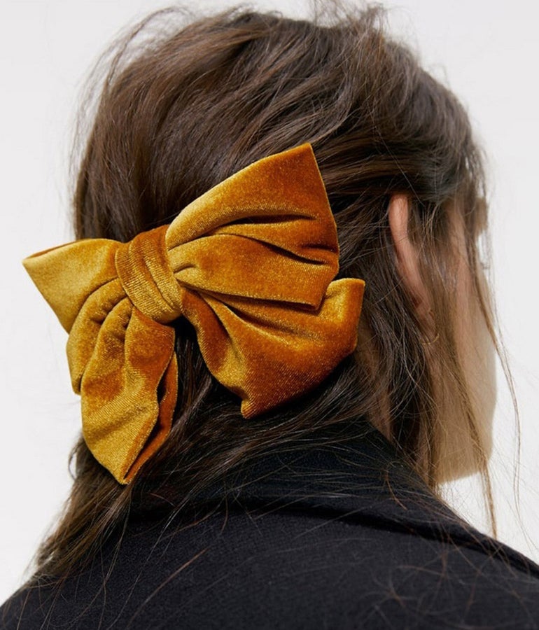 Velvet Bow Hair Clip