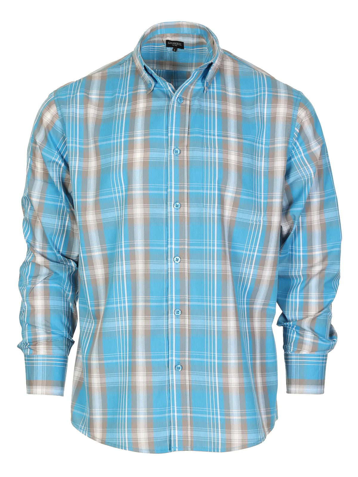 Men's Long Sleeve Plaid Shirt